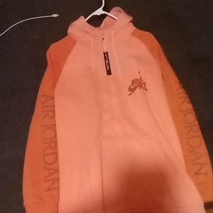 Orange Nike Air Jordan hoodie size XL